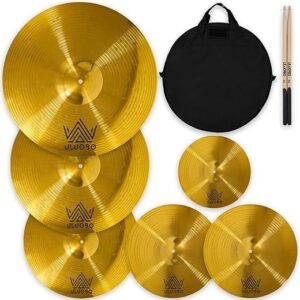 ULUOBO 6-Piece Drum Cymbals Set 10''-20