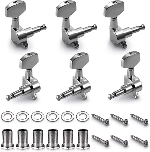 TIMESETL 6 Pieces Guitar Machine Heads Knobs