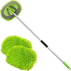 anngrowy 62″ Microfiber Car Wash Brush Mop Kit