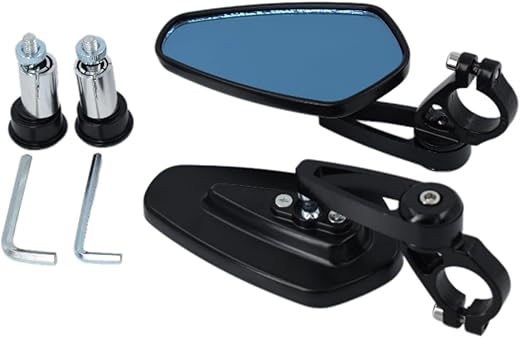 AULLY PARK 7/8" Bar End Motorcycle Mirrors
