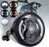 LEDOPPO 7 Inch LED Motorcycle Headlight Round