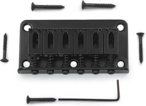 MAXCHEER 78mm Fixed Hardtail Bridge For Guitar