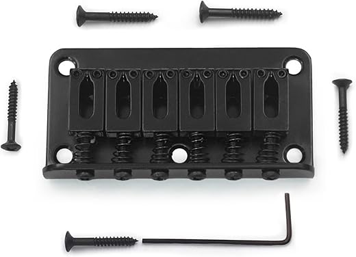 MAXCHEER 78mm Fixed Hardtail Bridge For Guitar