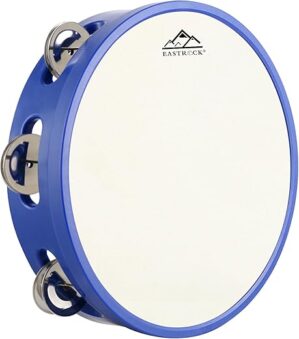 EASTROCK 8 Inch Tambourine Handheld Drum Blue