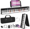 EYTSE 88 Key Folding Piano Keyboard, Portable