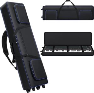 tingroun 88 Key Keyboard Case With Wheels
