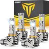 FAHREN 9005 9006 Bulbs Combo, 50000LM 6500K White