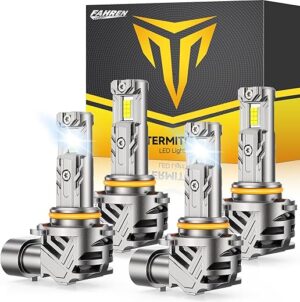 FAHREN 9005 9006 Bulbs Combo, 50000LM 6500K White
