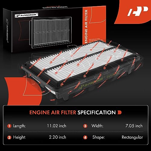 A-Premium Engine Air Filter For Acura MDX/ZDX 2010-2013 - Image 2