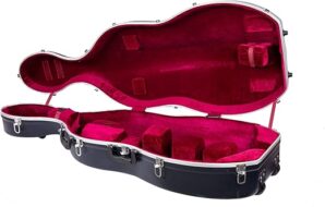 Crossrock ABS Molded Blue Cello Case With Wheels