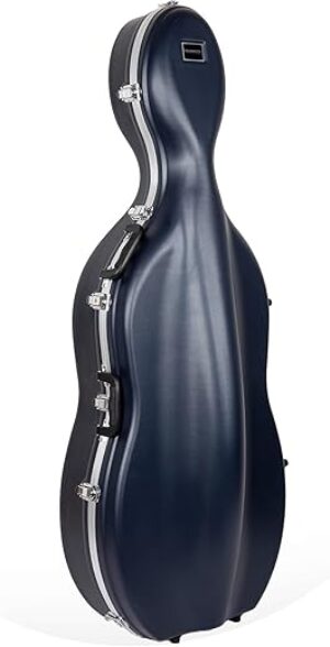 Crossrock ABS Molded Cello Case With Wheels