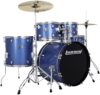 Ludwig Accent 5-piece Drum Set, Blue Sparkle