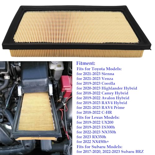 ACCYPRO Engine Air Filter 17801-77050 Compatible - Image 5