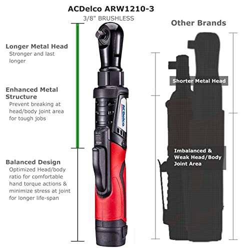 ACDelco G12 Series 12V Cordless Ratchet Wrench - Image 3