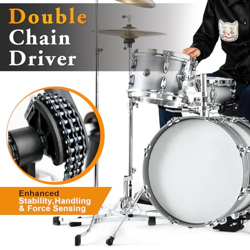 Acfunique Double Bass Drum Pedal Double Chain - Image 4