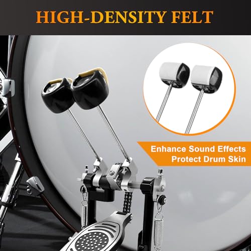 Acfunique Double Bass Drum Pedal Double Chain - Image 5