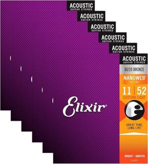 Elixir Acoustic 80/20 Nano Custom Light 11-52