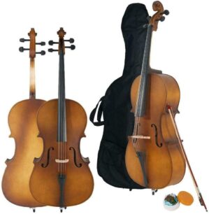 Lykos Acoustic Cello With Case, Bow, Rosin