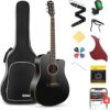 Donner Acoustic Cutaway Beginner Guitar Kit 41 Inch