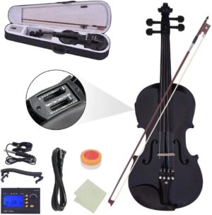 Ktaxon Acoustic Electric Violin, 4/4 With EQ Preamp