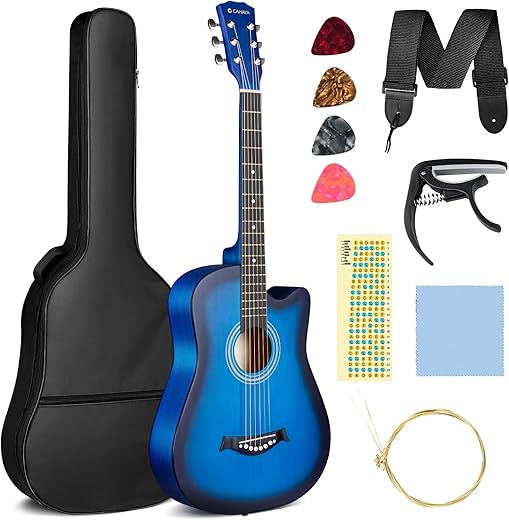CAHAYA Acoustic Guitar Starter Kit, 38 Inch