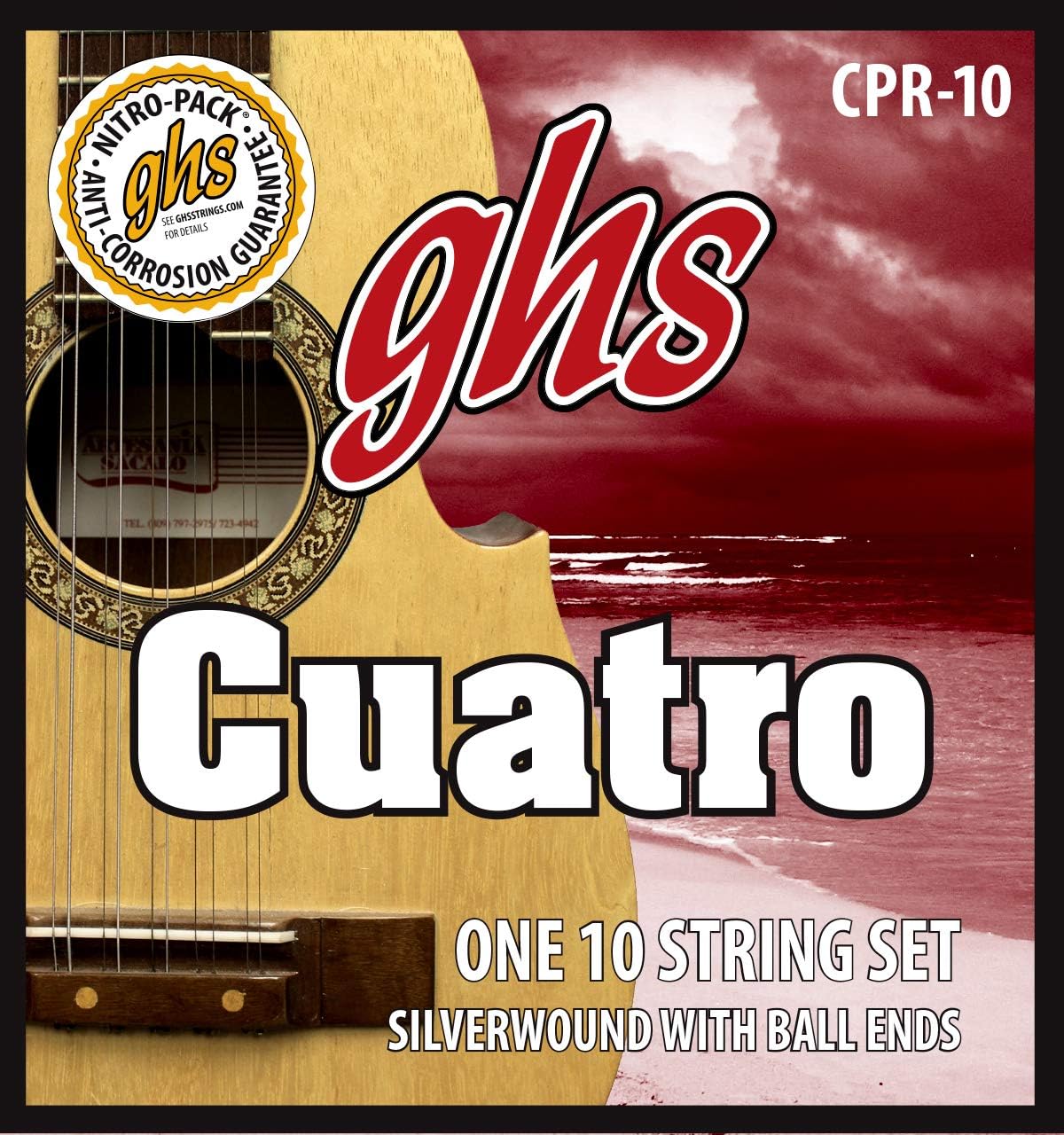 GHS Strings Acoustic Guitar Strings CPR-10 Set