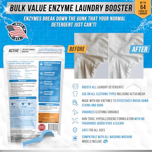 ACTIVE Enzyme Laundry Booster Odor Remover - Image 2