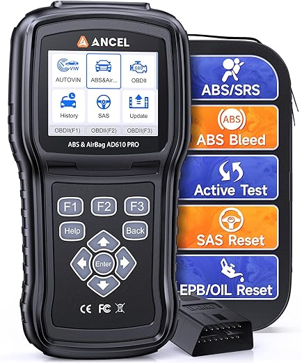 ANCEL AD610 PRO ABS SRS OBD2 Scanner