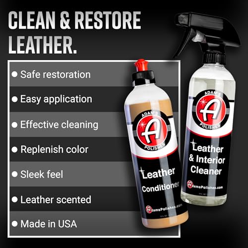 Adam's Polishes Leather Care Kit - Cleaner & Conditioner - Image 2