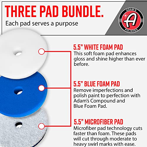 Adam's Polishes Premium Polisher Pads Bundle - Expertly Designed - Image 2