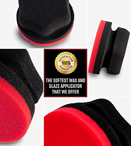 Adam's Polishes Red Hex Grip Applicator For Glaze - Image 2