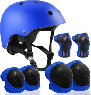 ZLEIOUY Adjustable Kids Helmet With Protective Gear