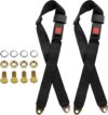 psler Adjustable Seat Belt Kit, Black, 2 Pack