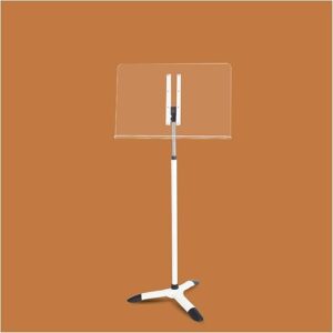 icVantA Adjustable Transparent Music Stand With Clips