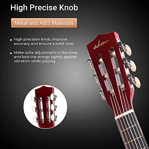 adm Beginner Acoustic Classical Guitar 30 Inch Bundle - Image 4