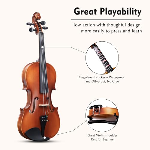 adm Full Size Violin Set Starter Kit - Image 3