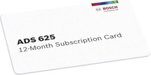 Bosch ADS 625 12-Month Software Subscription