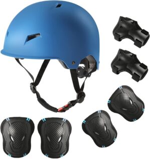 Seed Alarm Adult Skateboard Bike Helmet Set