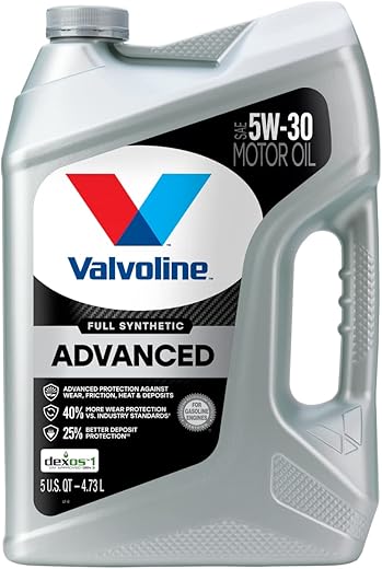 Valvoline Advanced Full Synthetic SAE 5W-30 Oil