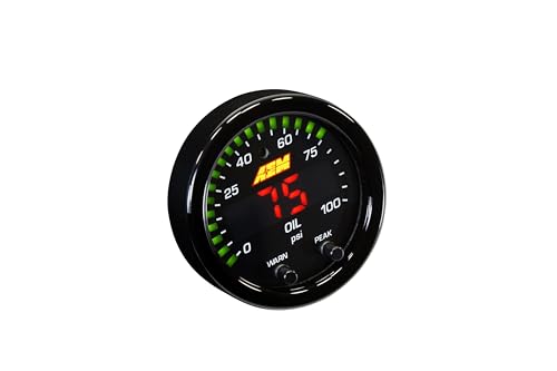 AEM X-Series Pressure Gauge, Black, 30-0301 - Image 3