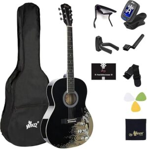 WINZZ AF227A 39 Inches Concert Acoustic Guitar