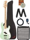 Fender Affinity Precision Bass PJ Bundle – Surf Green