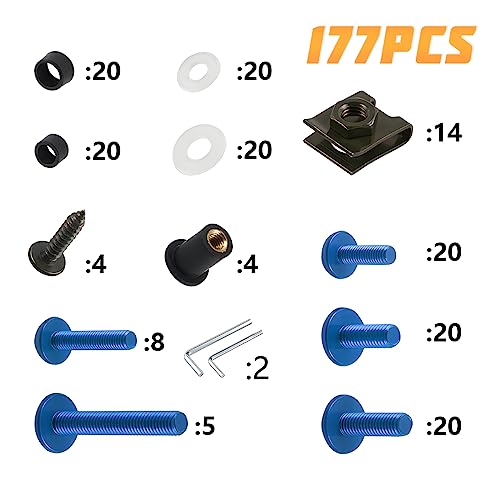AICEL 177 Pcs Motorcycle Fairing Bolt Kit - Image 5