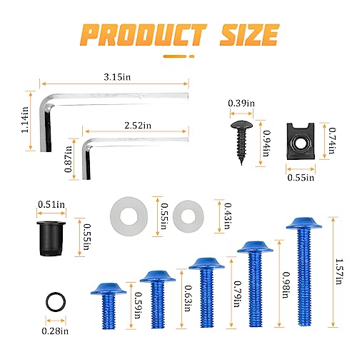 AICEL 177 Pcs Motorcycle Fairing Bolt Kit - Image 2