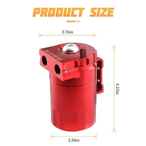 AICEL Baffled Oil Catch Can Kit, Aluminum - Image 2