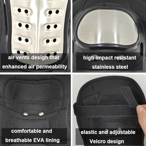 Aikelai Alloy Steel Motorcycle Knee & Elbow Pads - Image 2