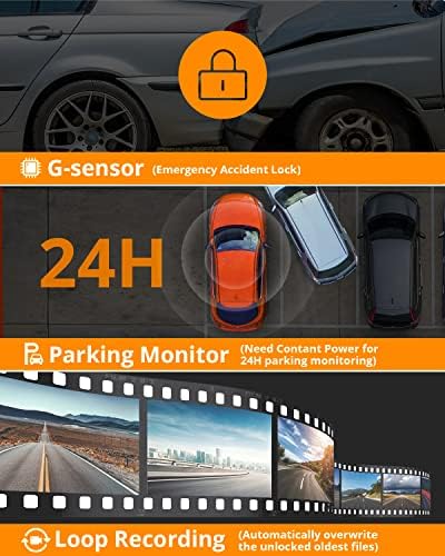 AKASO DL12 2.5K Mirror Dash Cam Voice Control - Image 4