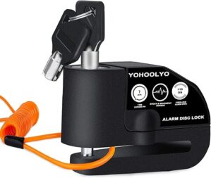 YOHOOLYO Alarm Disc Lock Motorcycle Brake 110 dB