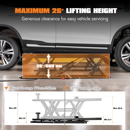 Albott Portable Car Lift, 5000 LBS Quick Jack - Image 3