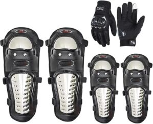 Aikelai Alloy Steel Motorcycle Knee & Elbow Pads
